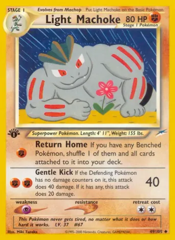 Light Machoke Pokémon card #49