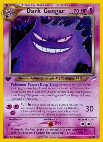 Dark Gengar Pokémon card #6