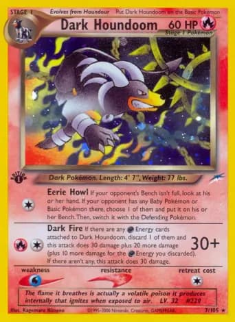 Dark Houndoom Pokémon card #7