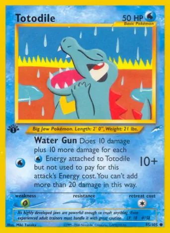Totodile Pokémon card #85