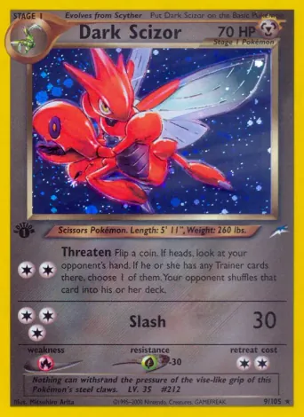 Dark Scizor Pokémon card #9