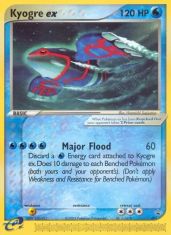 Kyogre ex Pokémon card #1
