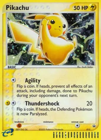 Pikachu Pokémon card #12