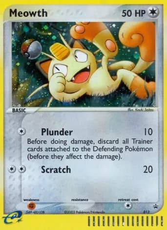 Meowth Pokémon card #13