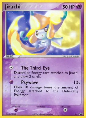 Jirachi Pokémon card #21