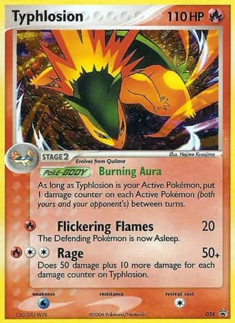 Typhlosion Pokémon card #34