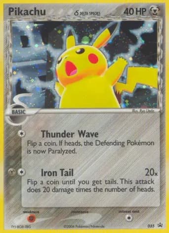 Pikachu δ Pokémon card #35