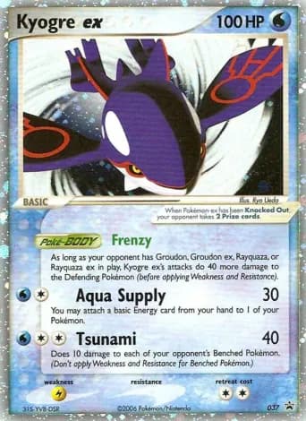 Kyogre ex Pokémon card #37