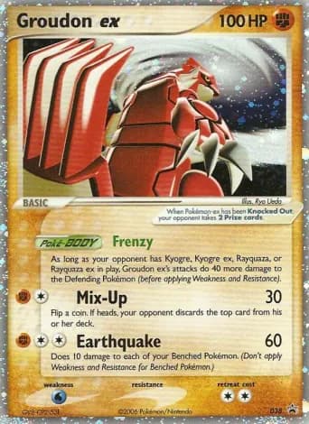 Groudon ex Pokémon card #38