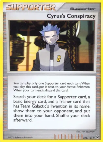 Cyrus's Conspiracy Pokémon card #105