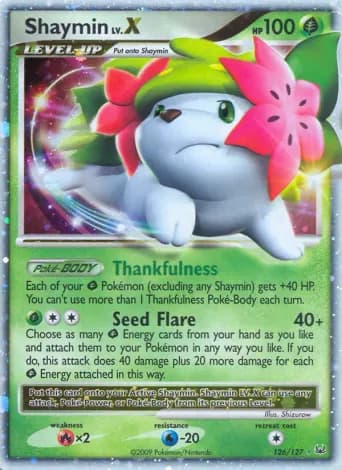 Shaymin Pokémon card #126