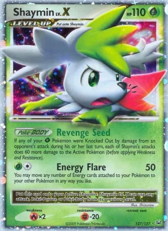 Shaymin Pokémon card #127
