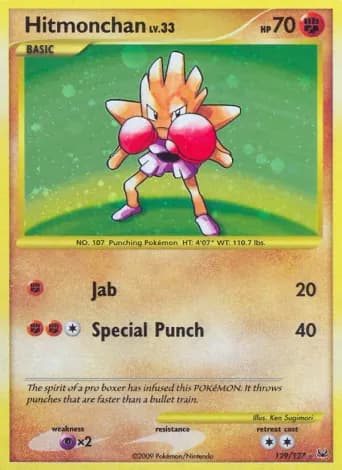 Hitmonchan Pokémon card #129