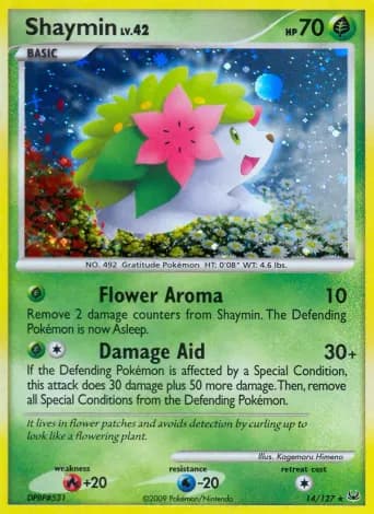Shaymin Pokémon card #14