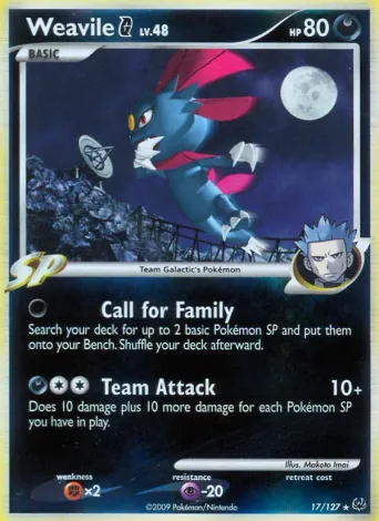 Weavile G Pokémon card #17