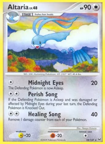 Altaria Pokémon card #18