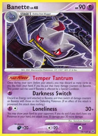 Banette Pokémon card #19