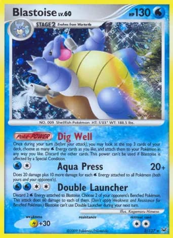Blastoise Pokémon card #2