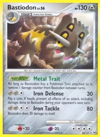 Bastiodon Pokémon card #20