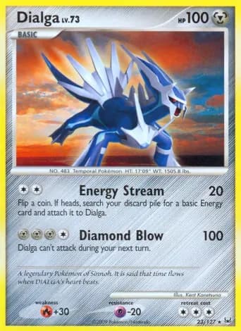 Dialga Pokémon card #23