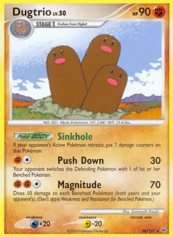 Dugtrio Pokémon card #24