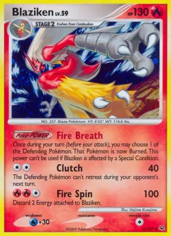 Blaziken Pokémon card #3