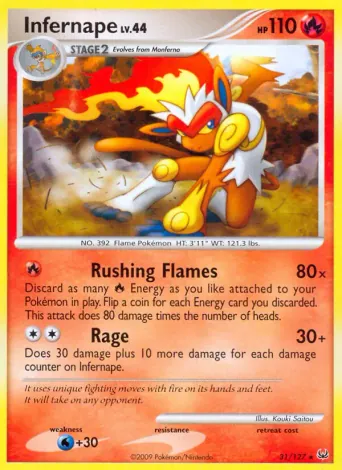 Infernape Pokémon card #31