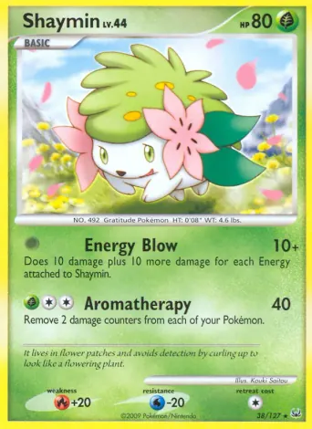 Shaymin Pokémon card #38