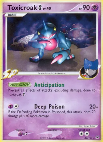 Toxicroak G Pokémon card #40