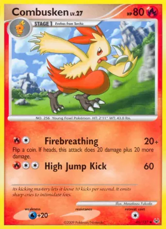 Combusken Pokémon card #45