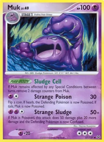 Muk Pokémon card #57