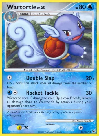 Wartortle Pokémon card #65