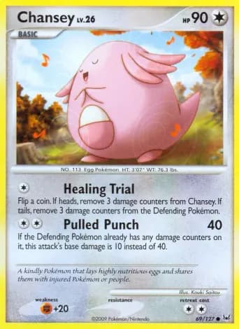 Chansey Pokémon card #69