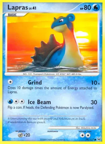 Lapras Pokémon card #79