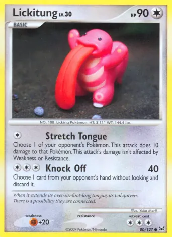 Lickitung Pokémon card #80