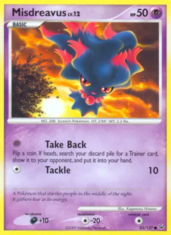 Misdreavus Pokémon card #83