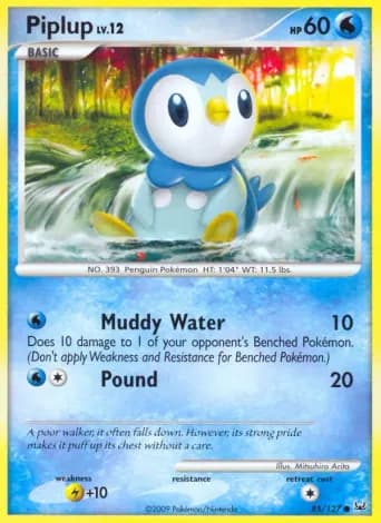 Piplup Pokémon card #85