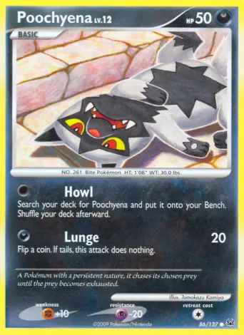 Poochyena Pokémon card #86