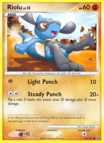 Riolu Pokémon card #91