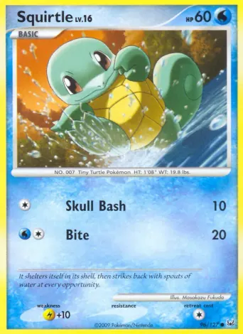 Squirtle Pokémon card #96