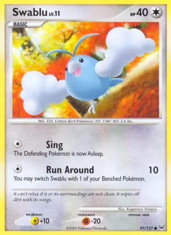 Swablu Pokémon card #97