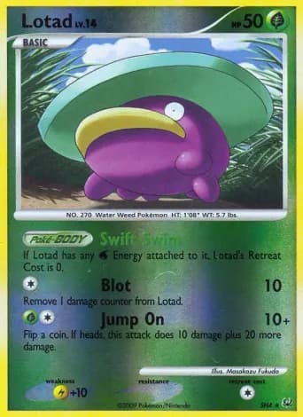 Lotad Pokémon card #SH4