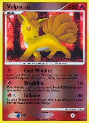 Vulpix Pokémon card #SH6