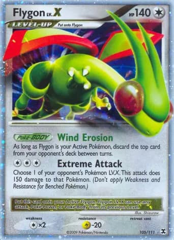 Flygon Pokémon card #105