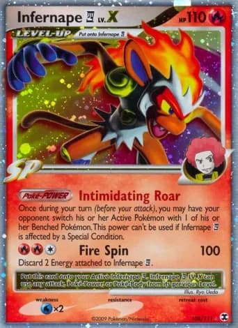 Infernape 4 Pokémon card #108