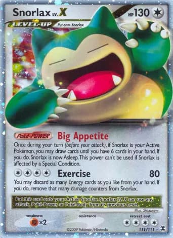 Snorlax Pokémon card #111