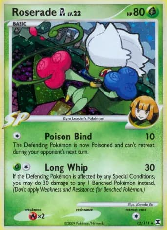 Roserade GL Pokémon card #12