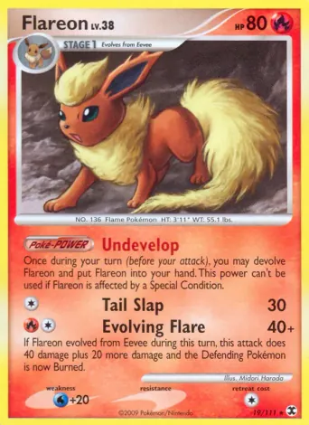 Flareon Pokémon card #19