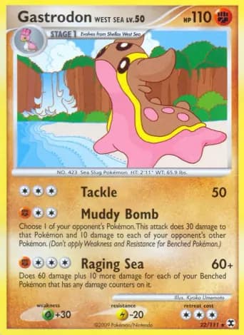 Gastrodon West Sea Pokémon card #22