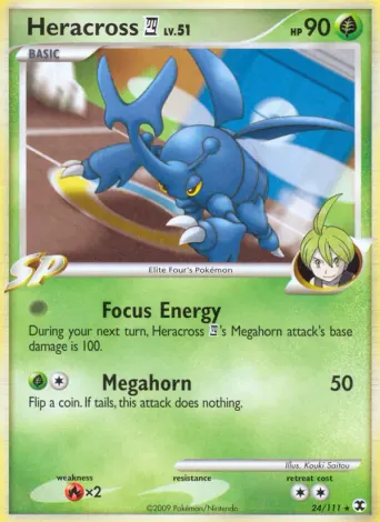Heracross 4 Pokémon card #24